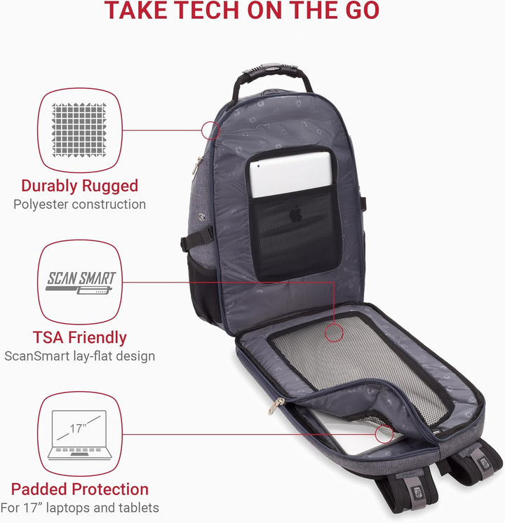 SwissGear, Travel Gear 1900, Scansmart TSA, mochila para computador...