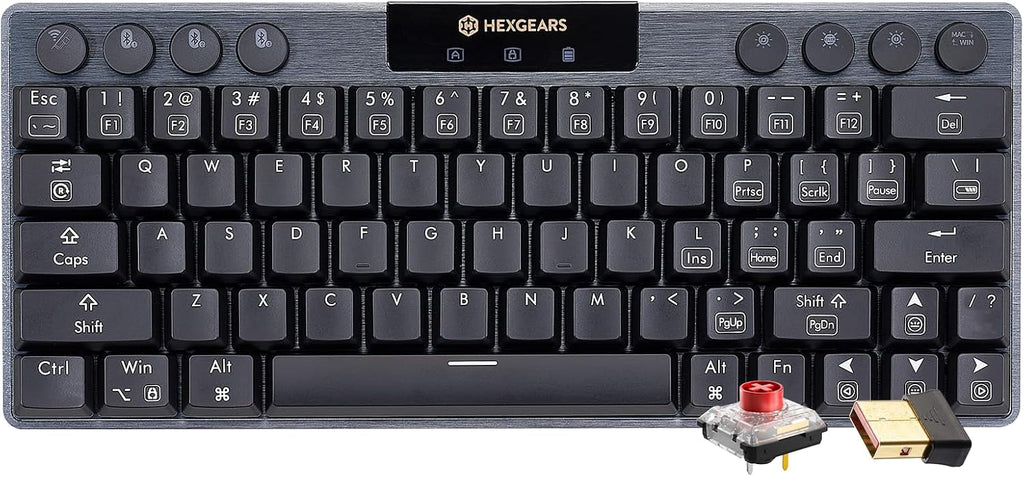 Hexgears A1 Teclado mecánico inalámbrico de perfil bajo - Lineal