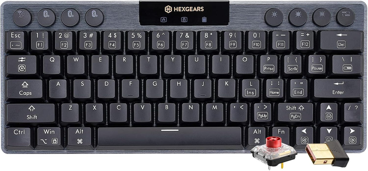 Hexgears A1 Teclado mecánico inalámbrico de perfil bajo - Lineal