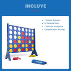 EastPoint - Juego de césped Connect 4 de gran tamaño, color azul, 42 piezas