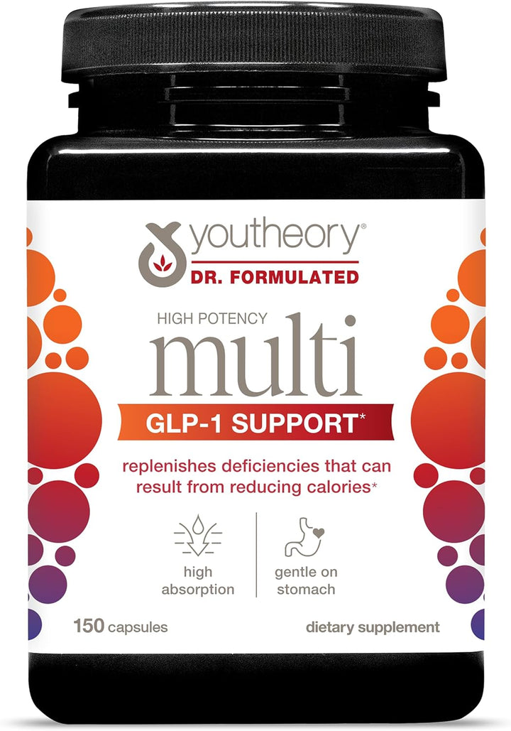 Youtheory Soporte Multi GLP-1 de alta potencia, multivitaminas de a...