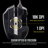 Corsair Scimitar RGB Elite Mouse para juegos MOBA\/MMO con cable -...