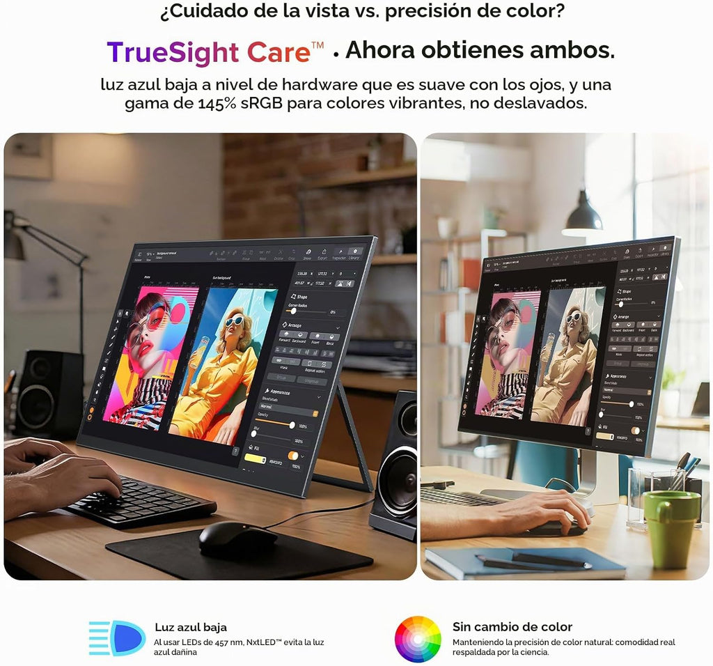 UPERFECT NxtLED™ Monitor portátil 18.5" 120Hz, pantalla profesi...