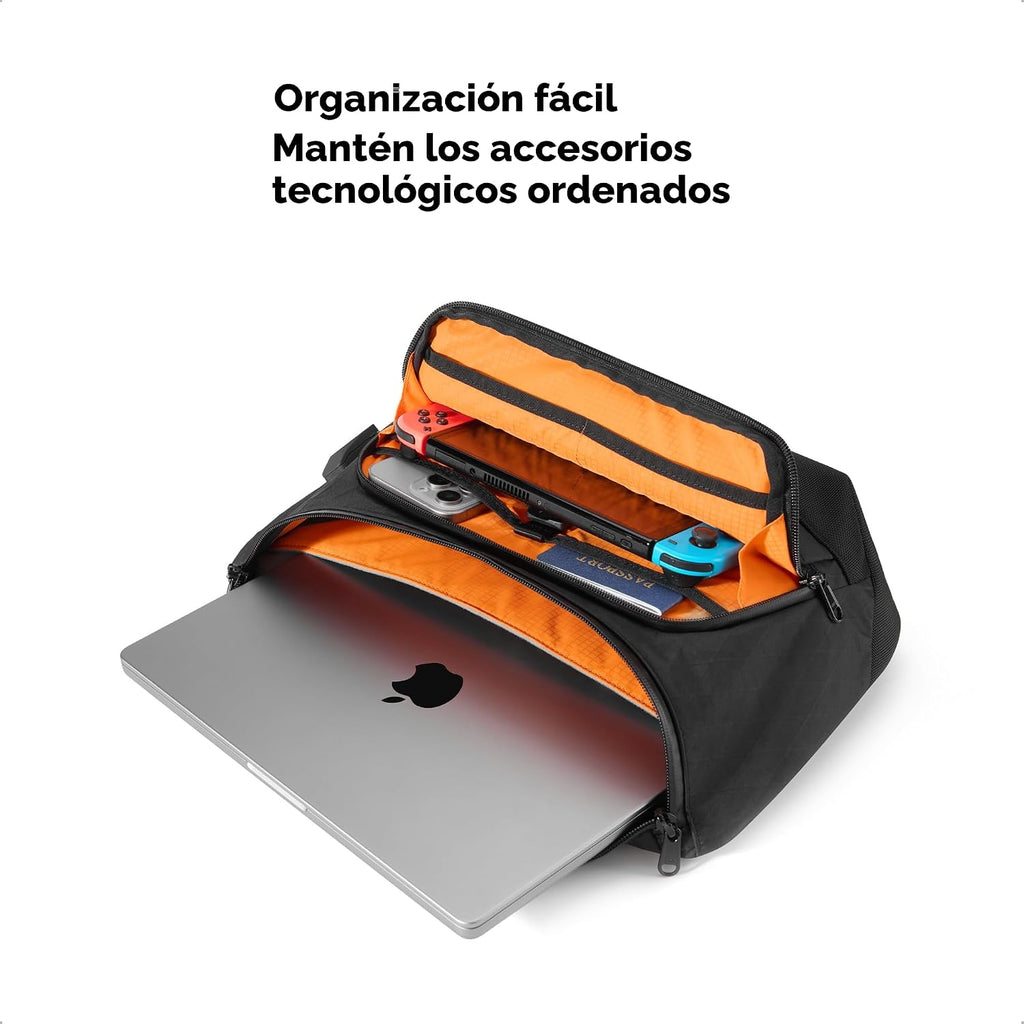ALPAKA Bravo Sling Max 8L Bolsa bandolera para laptop con bloqueo RFID