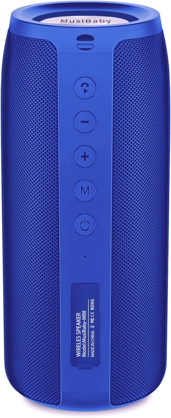 Musibaby Altavoz Bluetooth, altavoces M88, doble emparejamiento, Bl...