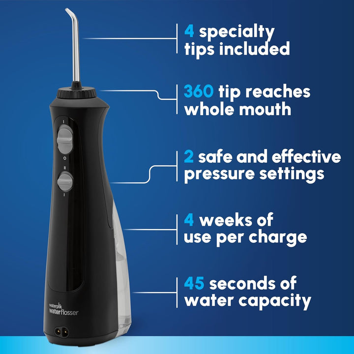 Waterpik Irrigador de agua inalámbrico Pearl recargable portátil pa...