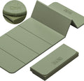 Esterilla de yoga plegable (0.47 pulgadas) para entrenamiento en casa, cómoda y duradera, gruesa y portátil, antideslizante, alfombrilla de pilates gruesa, uso al aire libre, meditación, viajes