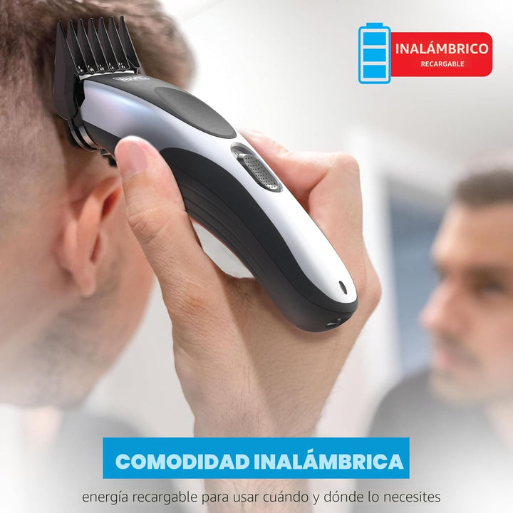 Wahl Clippers Home Pro - Cortapelos recargable sin cable para hombr...