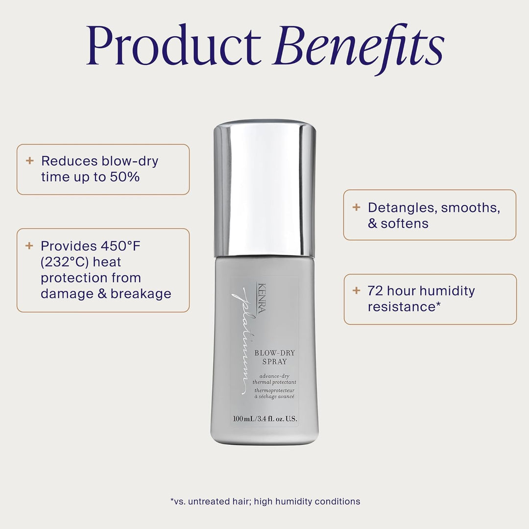 Kenra Platinum aerosol para secar el cabello | Protector térmico qu...
