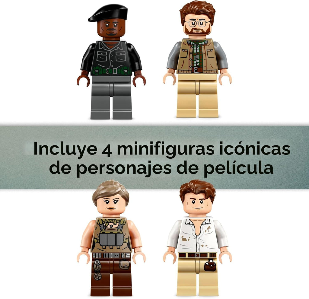 LEGO Jurassic World Spinosaurus & Quetzalcoatlus Air Mission - Juguete de dinosaurio para niños - Juguete de construcción de simulación con figuras de dinosaurio para niñas y niños, mayores de 8 años