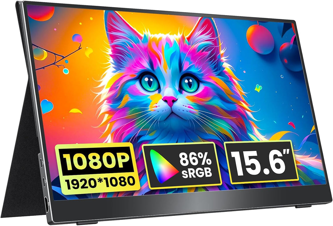 kksmart Monitor portátil de 15.6 pulgadas 1080P FHD 86% sRGB 60Hz,...