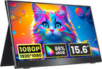 kksmart Monitor portátil de 15.6 pulgadas 1080P FHD 86% sRGB 60Hz,...