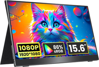 kksmart Monitor portátil de 15.6 pulgadas 1080P FHD 86% sRGB 60Hz,...