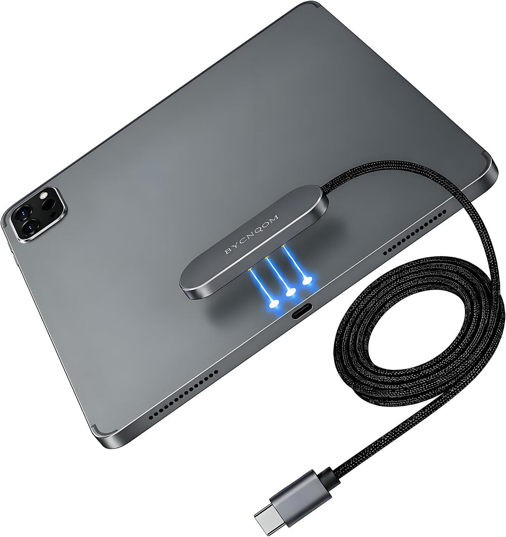 Cargador inalámbrico magnético para iPad Pro de 12.9 pulgadas (3ª/4ª/5ª/6ª) y iPad Air 13 (M3/M2) solamente, cargador de conector inteligente de carga rápida, para iPad