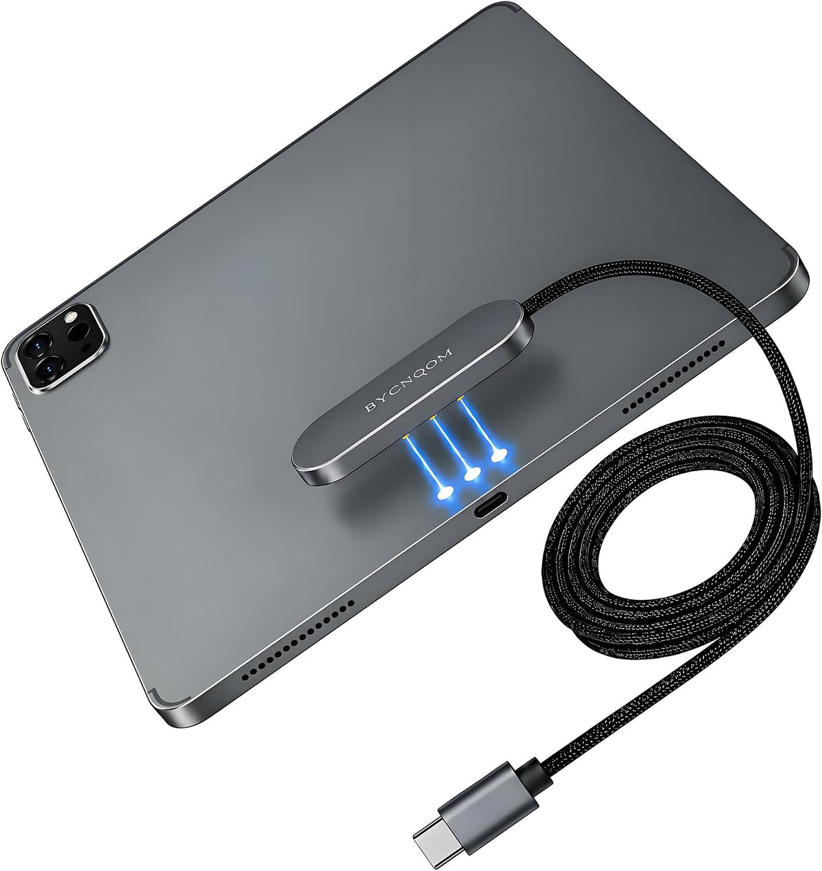 Cargador inalámbrico magnético para iPad Pro de 12.9 pulgadas (3ª/4ª/5ª/6ª) y iPad Air 13 (M3/M2) solamente, cargador de conector inteligente de carga rápida, para iPad