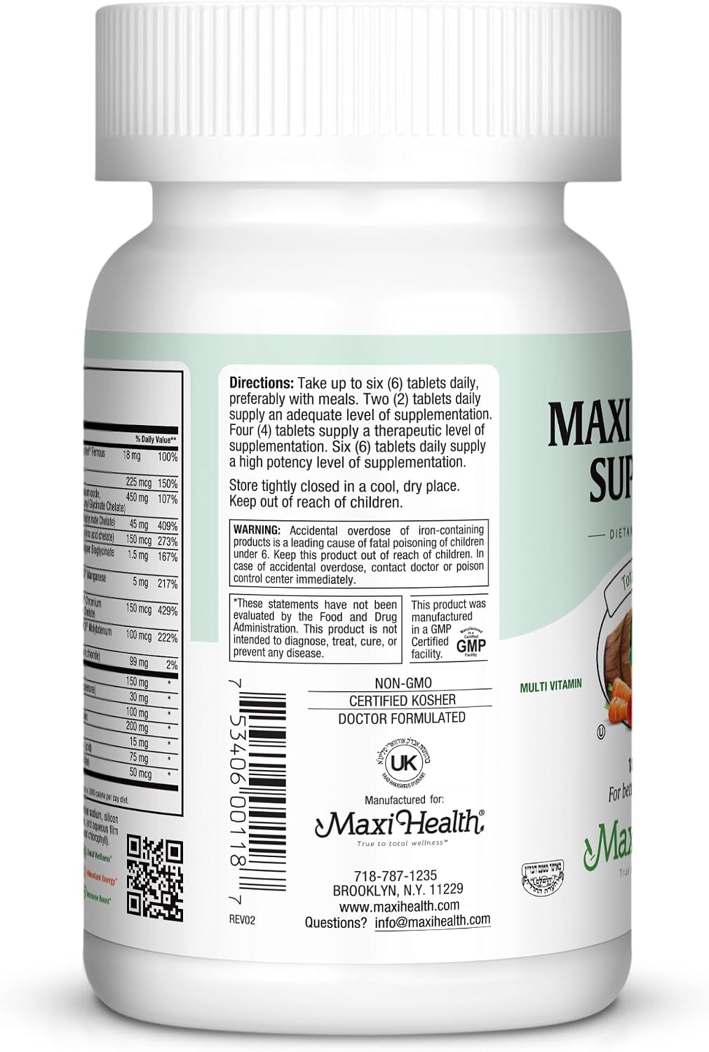 Multivitamínico para hombres y mujeres \u2013 Supreme High Potency...