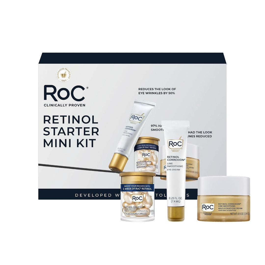 RoC Clinical Mini Retinol Kit de rutina para el cuidado de la piel...