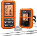 Mando a distancia inalámbrico digital Thermopro TP20, cocción de alimentos, termómetro de carne, termómetro con sonda dual para barbacoa parrilla, ahumador