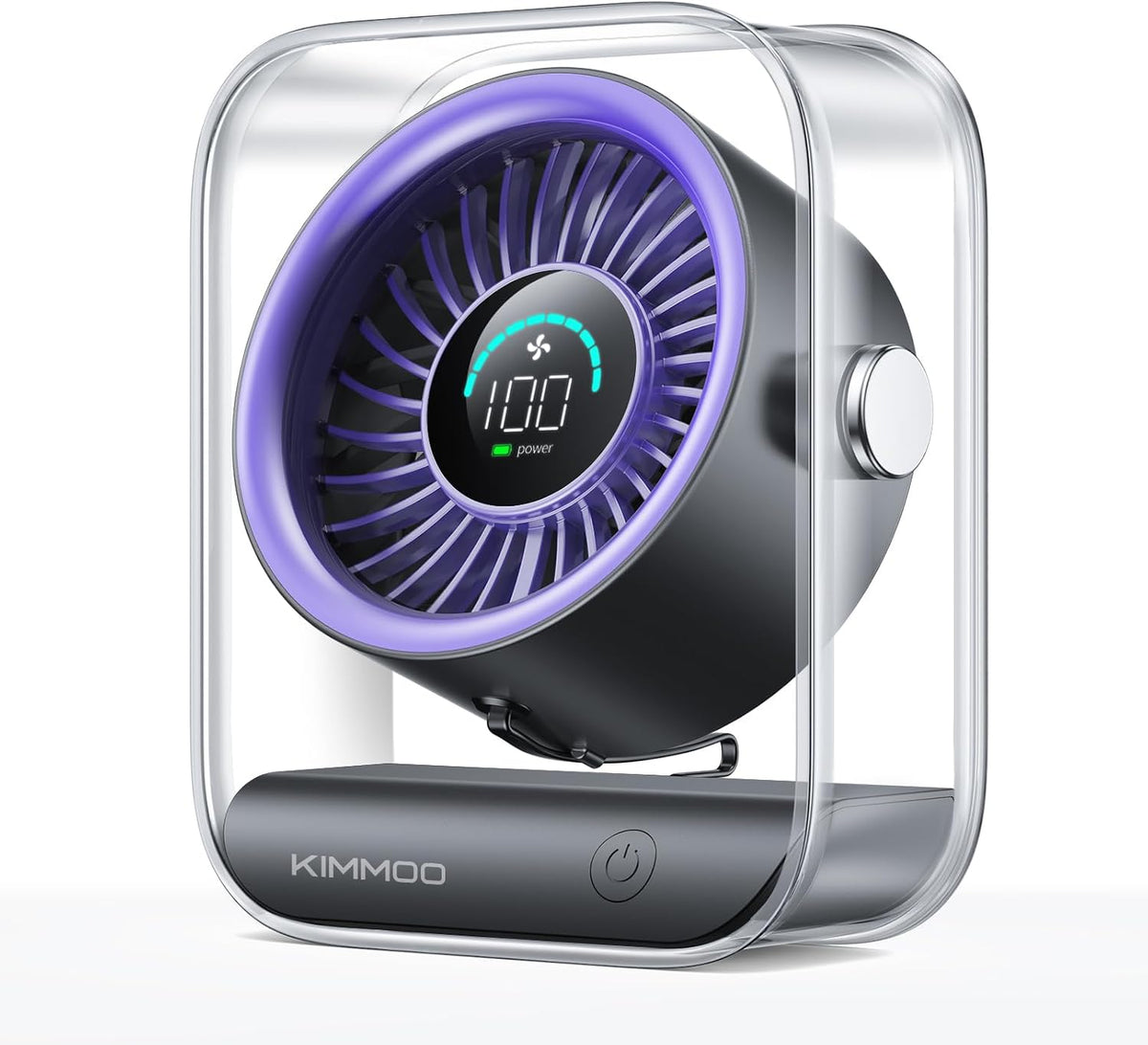 KIMMOO Ventilador de escritorio recargable USB, ventilador de mesa...