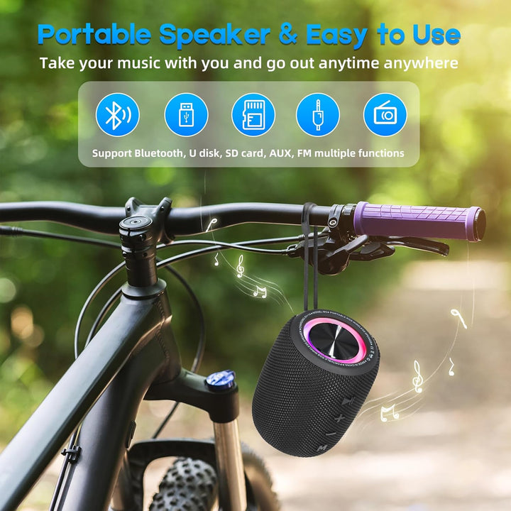 Altavoz Bluetooth portátil, altavoz inalámbrico BT5.3 de 20W con di...