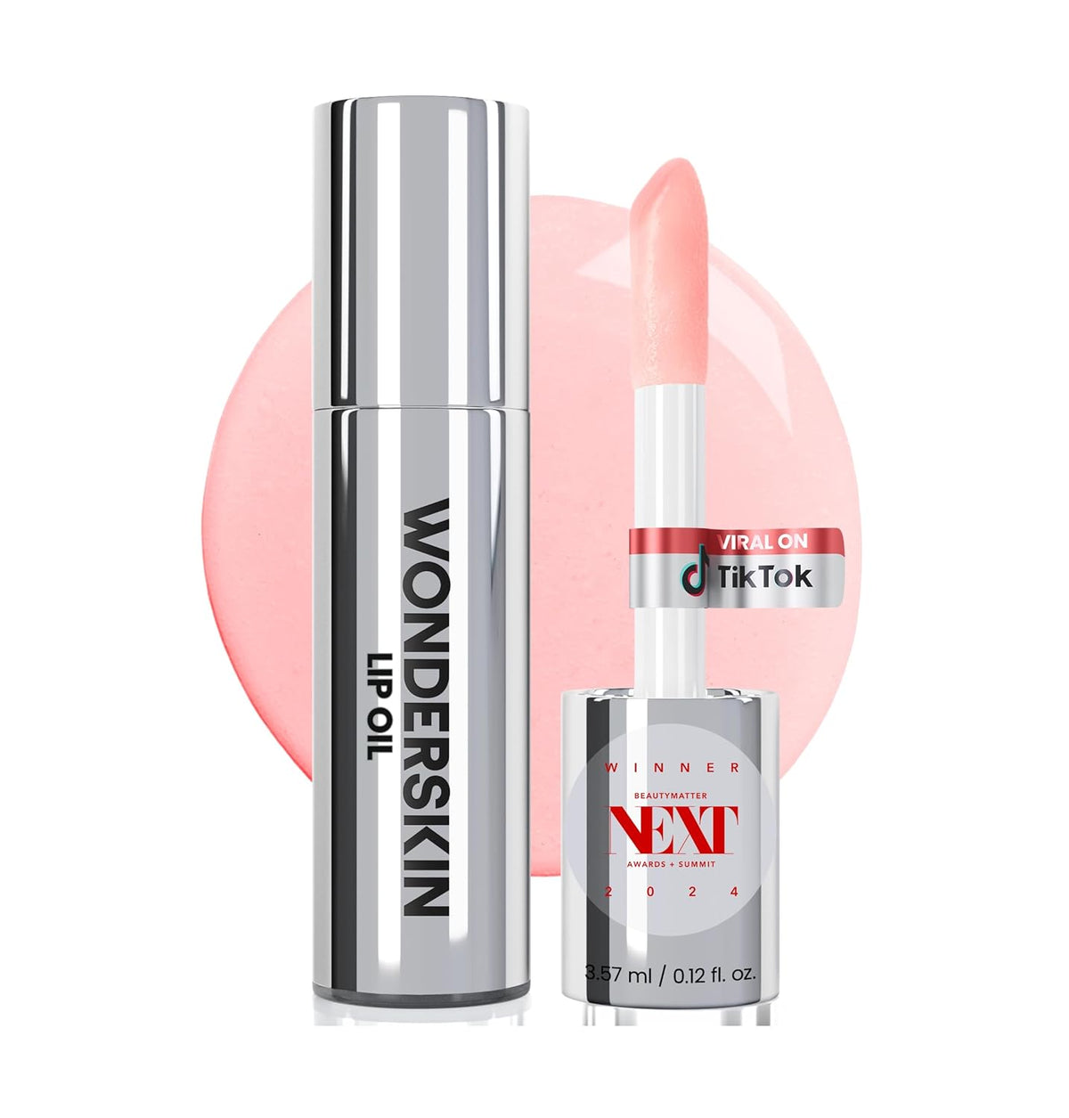 Wonderskin Lip Oil Rehab Serum - Aceite labial tintado, hidratante,...