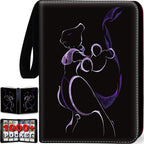 Carpeta de tarjetas coleccionables con mangas extraíbles, carpeta de