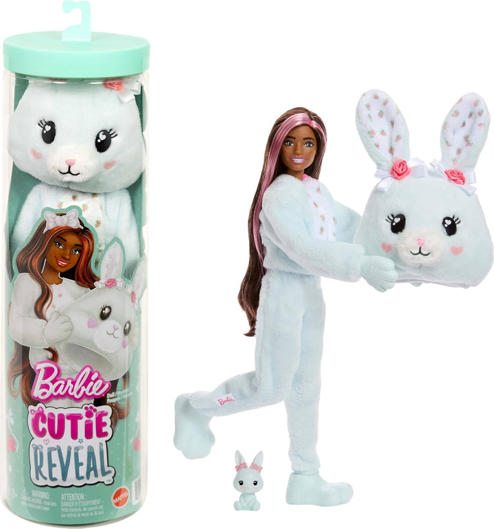 Barbie Muñeca y accesorios Cutie Reveal, conejito de la serie Cuddl...