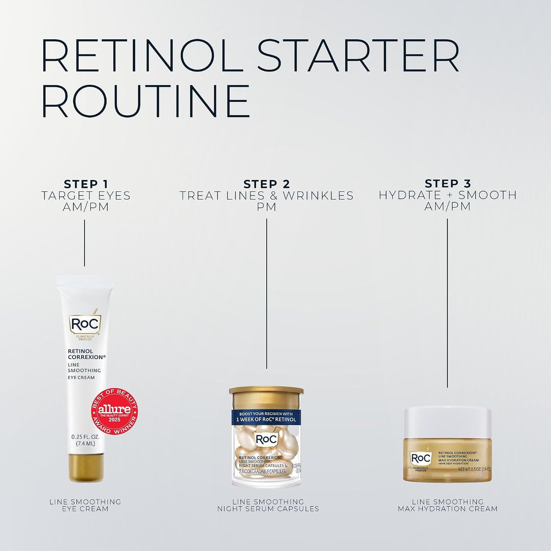 RoC Clinical Mini Retinol Kit de rutina para el cuidado de la piel...