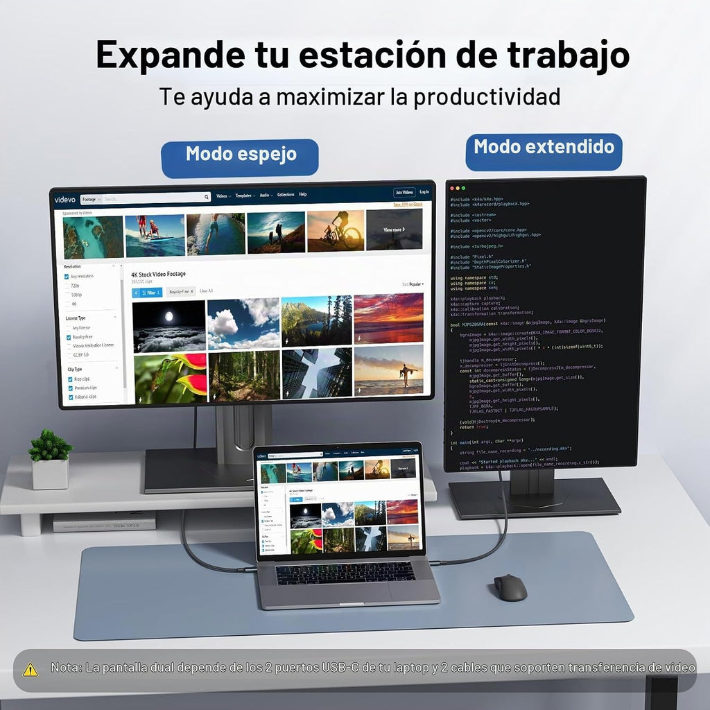 Acer Cable USB C a HDMI para oficina en casa de 10 pies (4K a 60 Hz) para