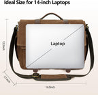 Bolsa tipo mensajero para hombre - Bolsa impermeable de lona