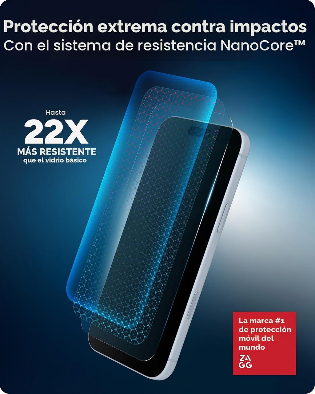 ZAGG Protector de pantalla de cristal XTR6 para iPhone 18 Pro