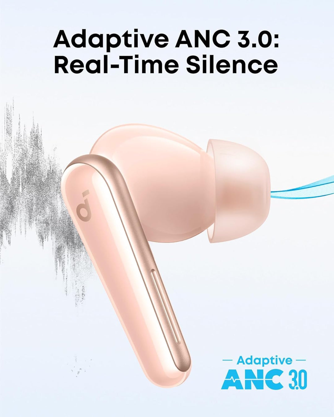 Soundcore Liberty 5 de Anker, auriculares inalámbricos con cancelación de ruido, reducción de voz 2 veces más fuerte, cancelación de ruido adaptativa en tiempo real, carga rápida, audio Dolby, 6