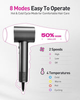 Secador de pelo de plasma para cabello largo de mujer, estilo para...