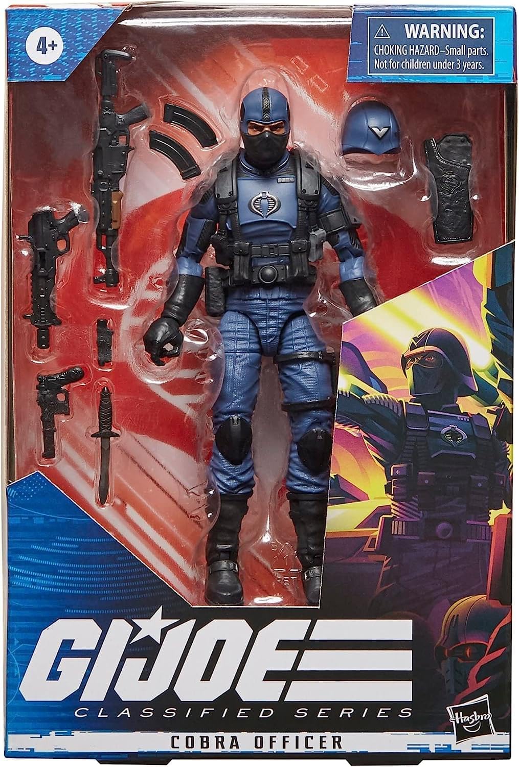 G.I. Joe Figura de acción de oficial Cobra de la serie clasificada 37, juguete coleccionable de primera calidad con múltiples accesorios a escala de 6 pulgadas, arte de paquete personalizado