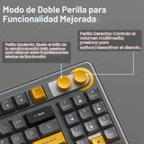 SOLAKAKA SK90 75% Teclado Inalámbrico para Juegos - 4000mAh Tri-Mod...