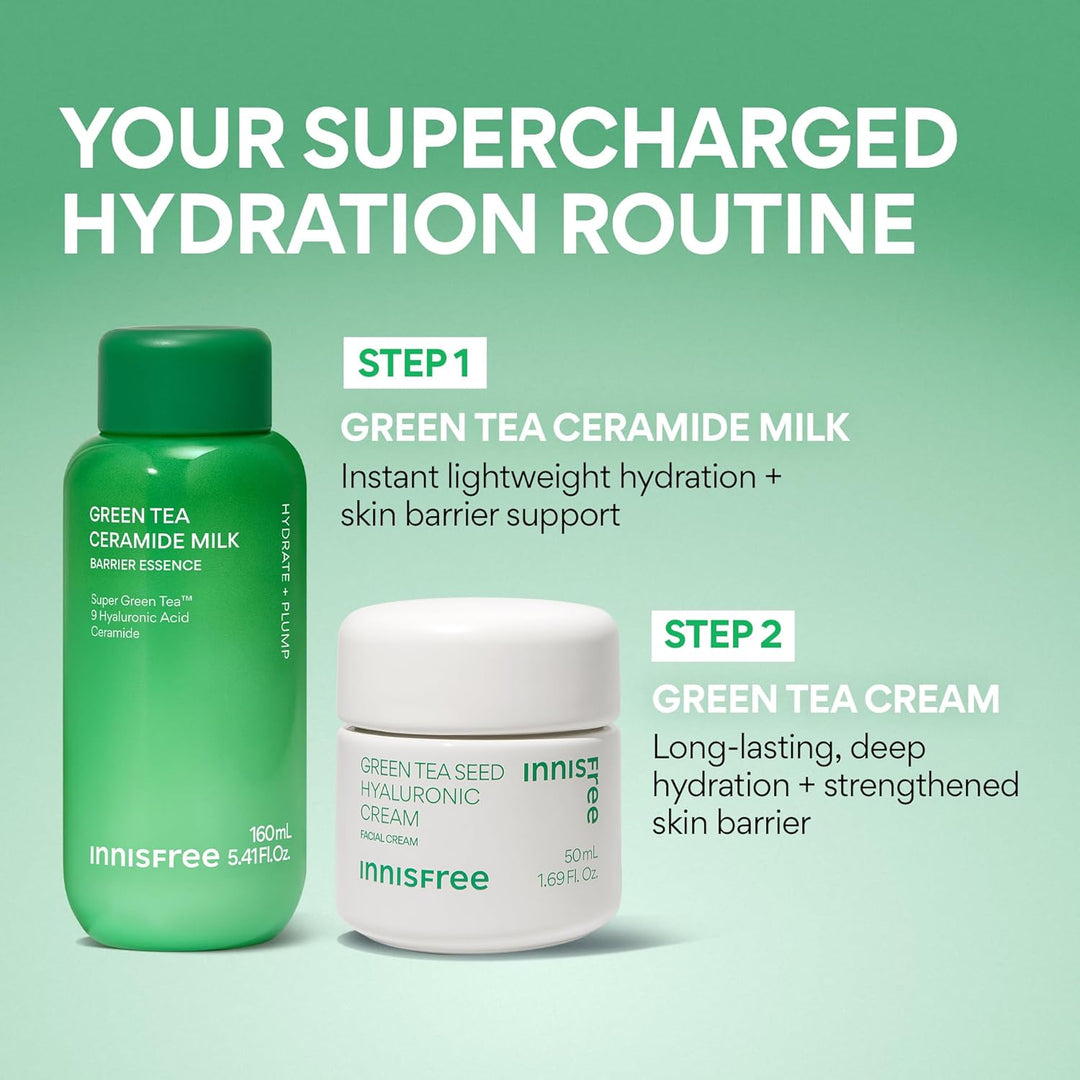 innisfree Té Verde Ceramida Leche, Tónico Lechoso Hidratante y Lige...