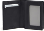 TUMI - Estuche para tarjetas Nassau con refuerzo - Cartera para hombre y mujer - Con ventana de identificación - Material de piel de napa