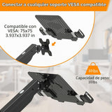 suptek Bandeja ajustable de montaje en brazo VESA para portátil de...