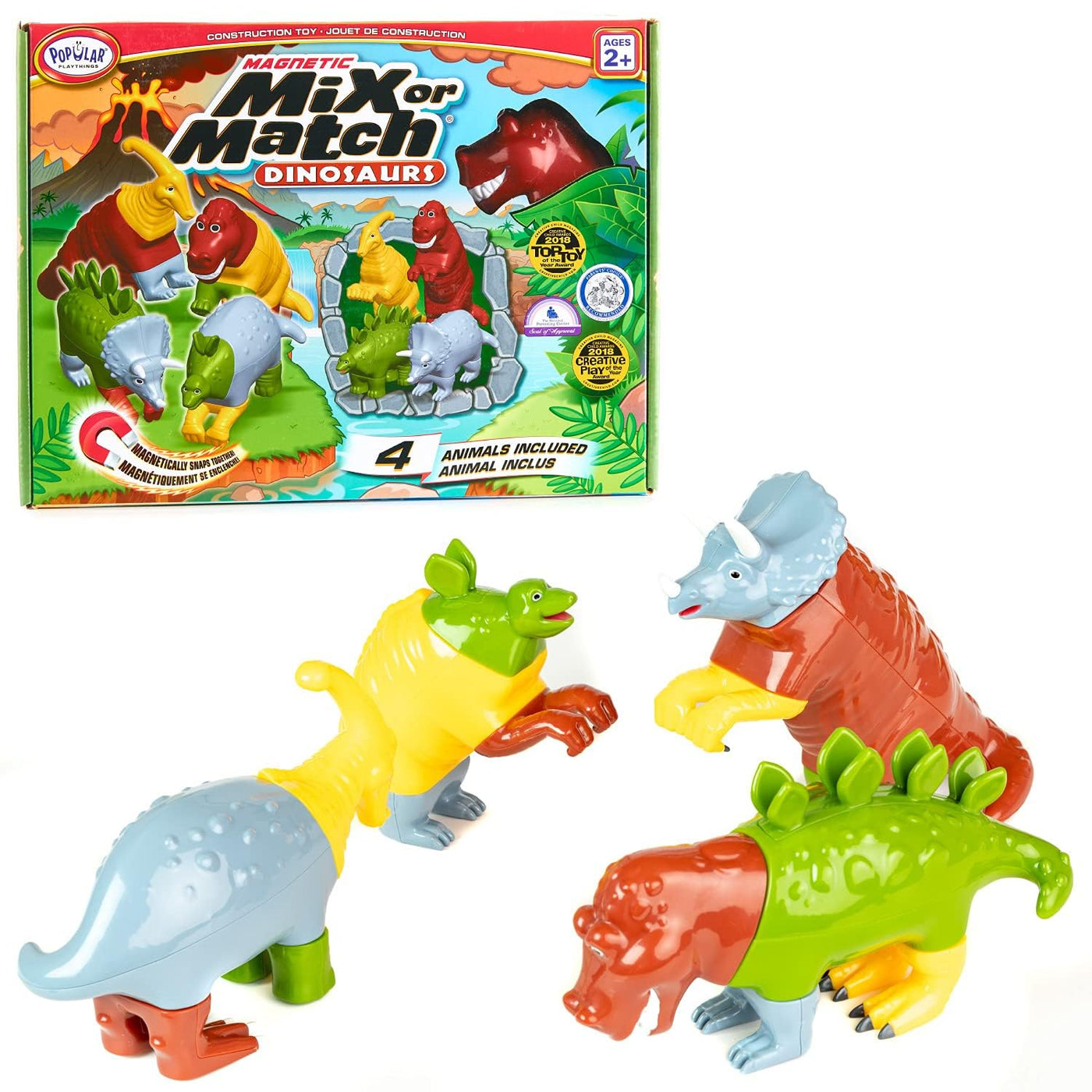 Juego de juguetes magnéticos para mezclar o combinar