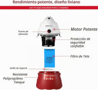 Koblenz WD-355K2 Aspiradora portátil de soplado húmedo y seco, tanque de 3 galones, 2.0 HP Designer Series Aspiradora con varios accesorios, rojo/blanco, 5 años de garantía