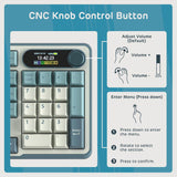 RK ROYAL KLUDGE S98 Teclado mecánico con pantalla inteligente y per...