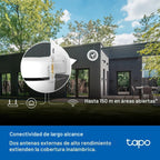 Tapo 3K 5MP Cámara de seguridad Wi-Fi para exteriores con giro\/inc...