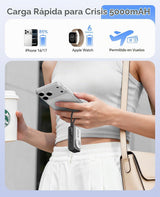 ORICO Cargador portátil de 5000 mAh con cable USB-C integrado, mini...