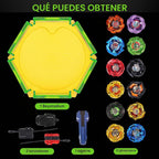 X Stadium Arena Battle Set con 12 Spinning Tops 3 Launchers 1 Grip Ages 6+