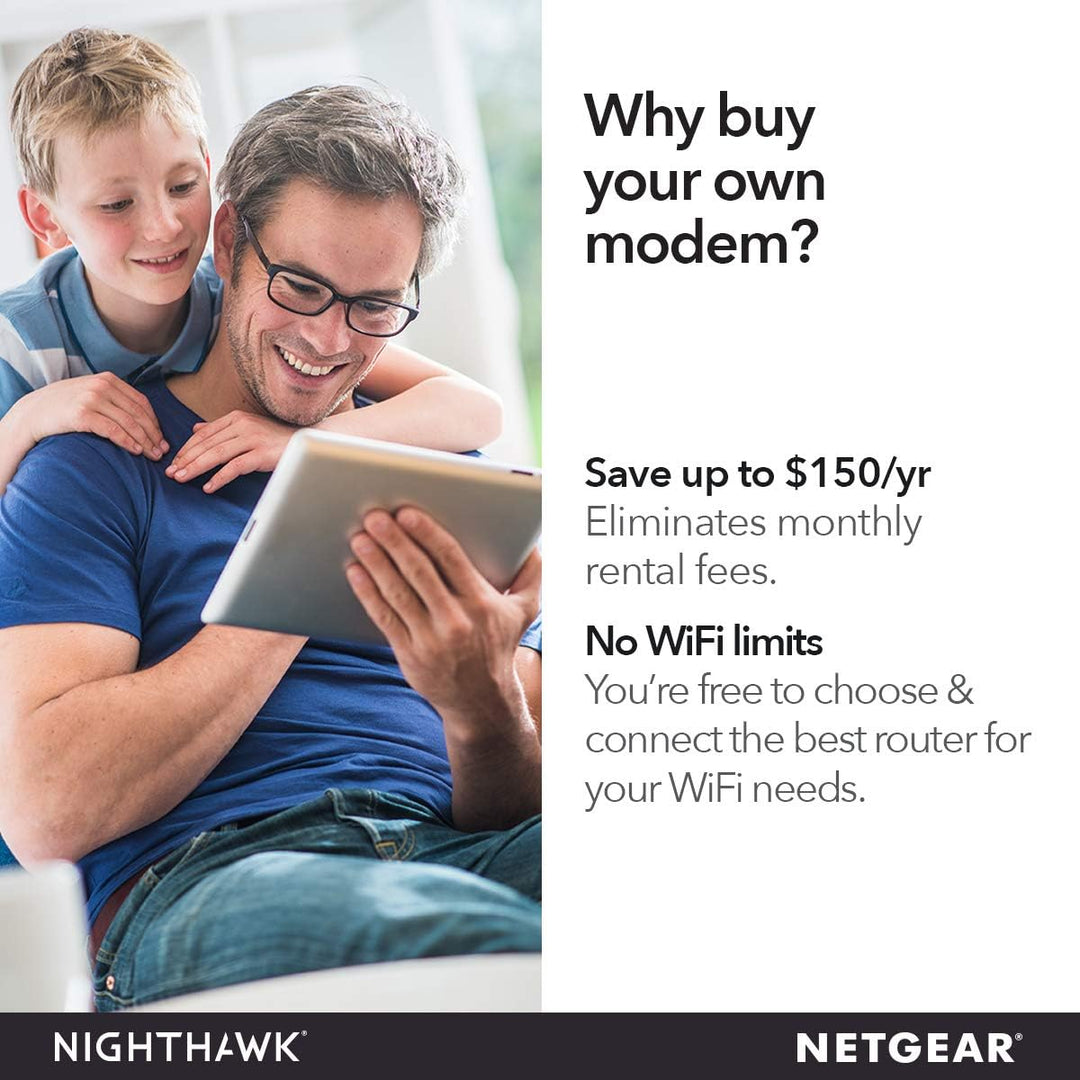 NETGEAR - Módem de cable compatible con todos los