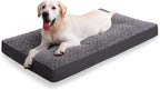 Cama de jaula para perros impermeable, camas para perros medianos, terciopelo rosa, suave, esponjosa, lavable, cama para perros con funda extraíble y parte inferior antideslizante, 35 x 22 pulgadas