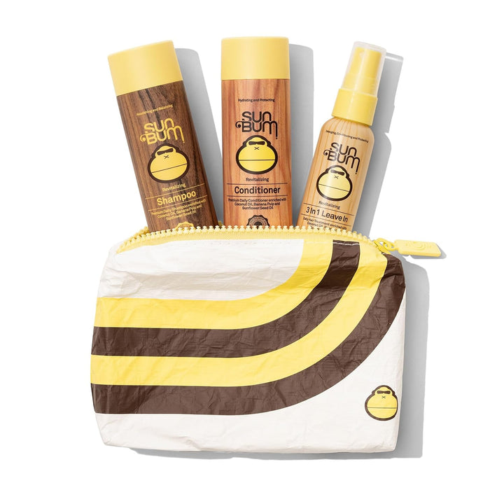 Sun Bum Kit esencial de viaje para el cuidado del cabello, revitali...