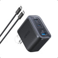 Anker Nano 70W Max Cargador Rápido de 3 Puertos USB-C, cargador tipo C de carga