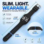 Reloj despertador para personas que duermen pesadas, pulsera vibratoria, reloj silencioso, pulsera para adolescentes, sordos, adultos, agitador de cama, viaje, temporizador digital