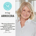 Martha Stewart 8 tazas cocidas (4 tazas sin cocinar) arrocera y vaporera